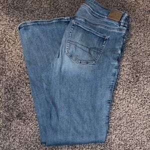 American Eagle Flared Classic Blue Denim Jeans